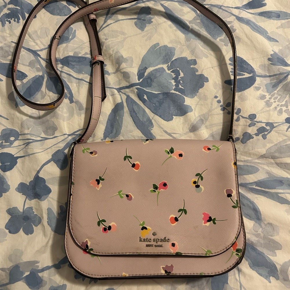 Kate Spade Floral Crossbody Bag - Lilac